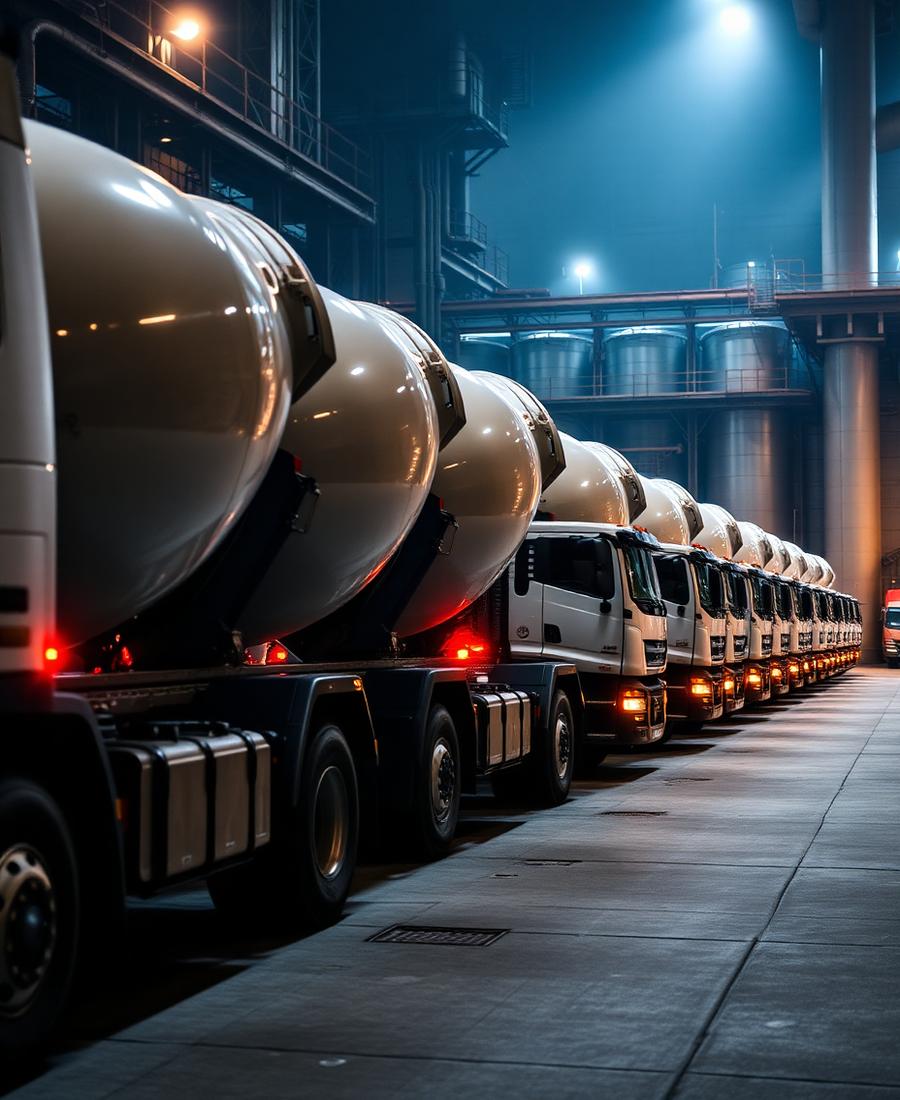 Fleet of transit mixers
